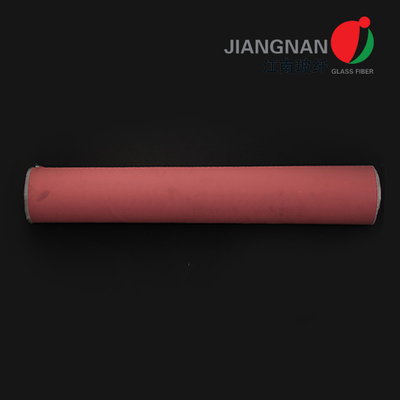 Pembe Fiberglas Kaynak Battaniyesi Güverte Yangın Yıkanabilir Fiberglas Silikon Kumaş