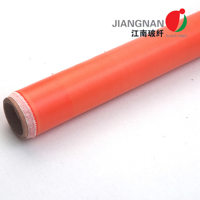 Çıkarılabilir Yalıtım Ceketleri İçin Turuncu Renkli Silikon Fiberglas Kumaş