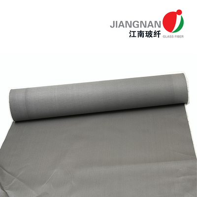 0.65mm 700 ℃ Satensiz Çelik Tel Takviyeli Poliüretan Kaplı Fiberglas Kumaş