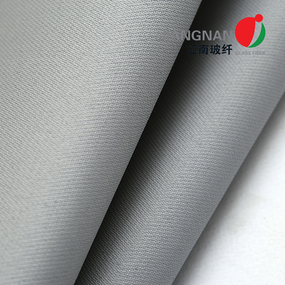 Kaynak Battaniyesi için 3732 0.45mm Gri PU Kaplı Fiberglas Kumaş Kumaş