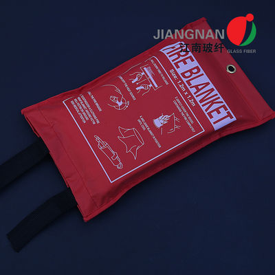 Süpermarketler Fiberglas Yangın Geciktirici Battaniye Silikon Kaplama