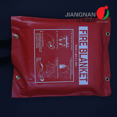 BE EN 1869 Onaylı BSI Sertifikası Güvenli Yangın Battaniyesi Acil Yüksek Sıcaklık Fiberglas Kumaş