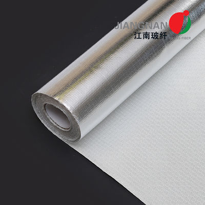 Isı Yansıtıcı için Tek Taraflı Alüminyum Folyo Fiberglas Kumaş 0.6mm