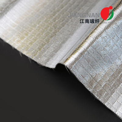 Isı Yalıtımı Alüminyum Fiberglas Kumaş Düz Dokuma Kimyasallara Dayanıklı