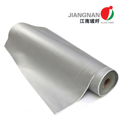 0.45mm 260 ℃ Isı Korumalı Fiberglas Kumaş, Silikon Tutkallı Tek Taraflı