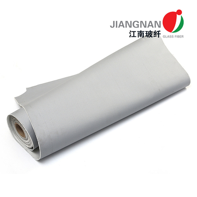 Kaynak Battaniyesi için 3732 0.45mm Gri PU Kaplı Fiberglas Kumaş Bezi