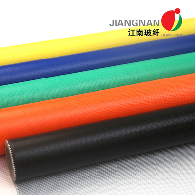 15oz/Yd2 Sanayi Yalıtım Ceketleri için Tek Taraflı Kaplama Silikon Kauçuk Fiberglas Kumaş