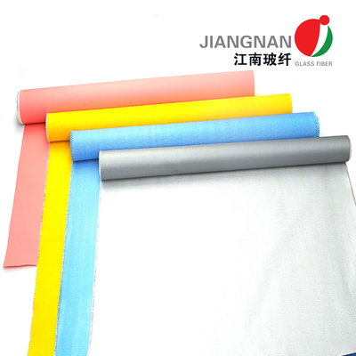 Silikon 260 ℃ Yalıtım Malzemeleri ile Kaplanmış Korozyon Önleyici Dimi Suya Dayanıklı Fiberglas Kumaş