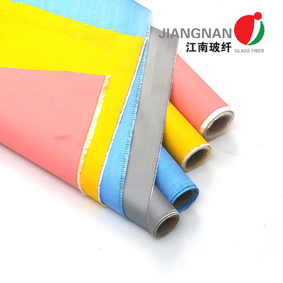 Isı Yalıtım Boru Kapağı için 1 Taraf 18 Oz Silikon Kaplı Fiberglas Kumaş
